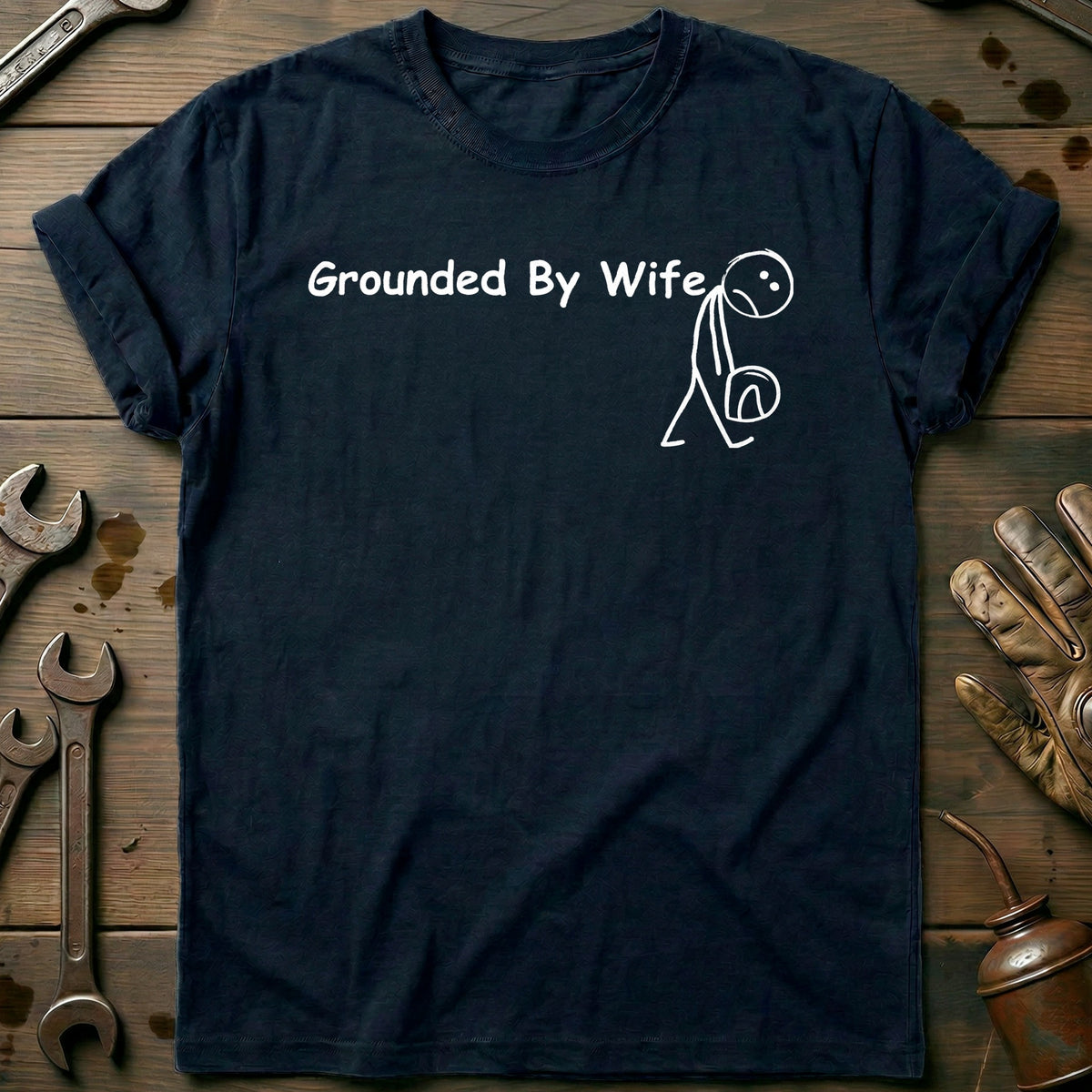 Navy - grounded by wife 2w T Shirt