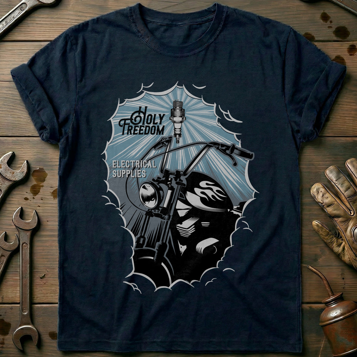 Navy - Holy Freedom - T-Shirt