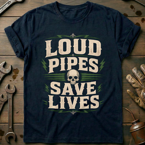 Navy - Loud Pipes Save T-Shirt