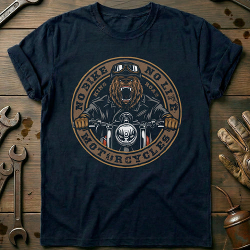 Navy - no bike bear vintage T Shirt