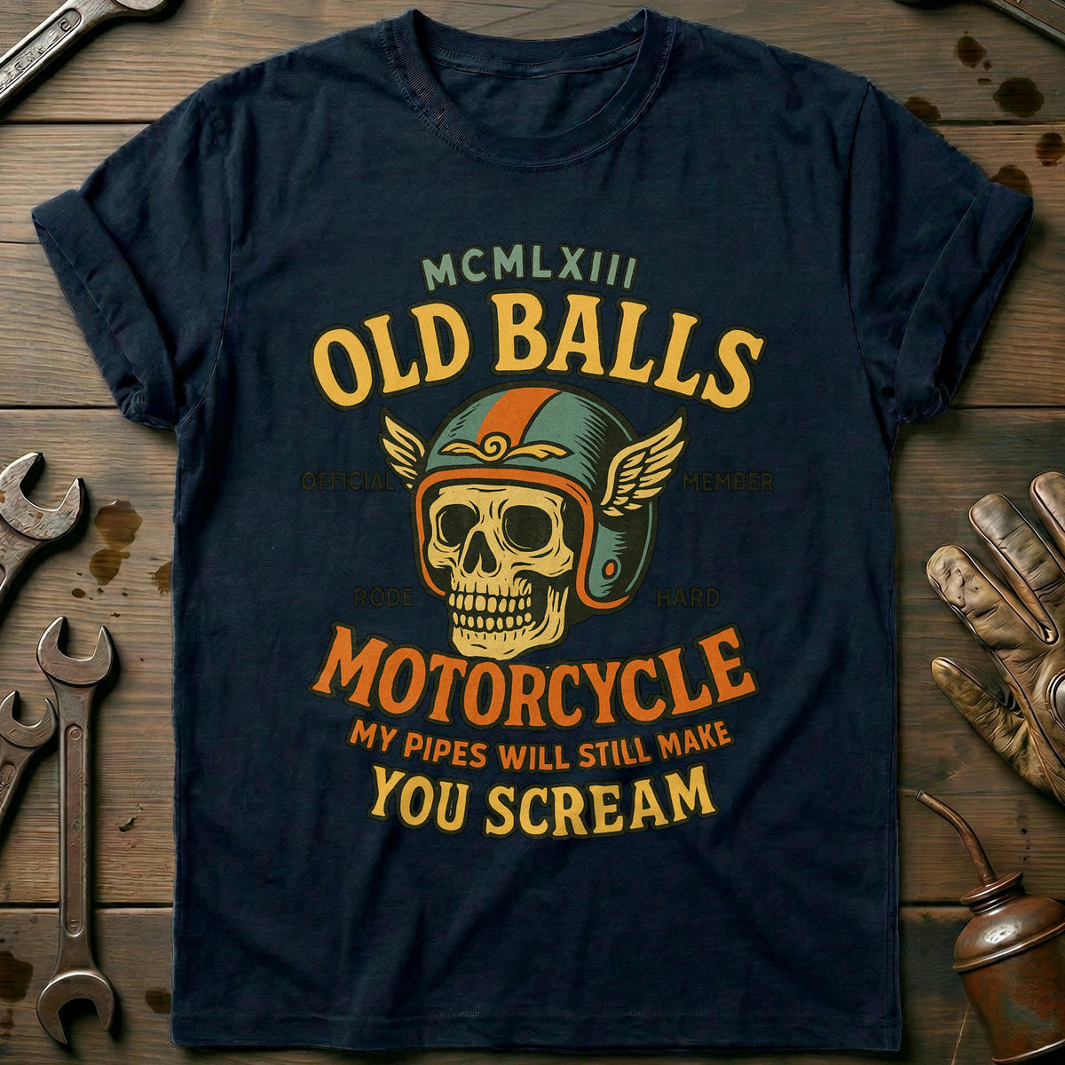 Navy - old balls 32 T Shirt