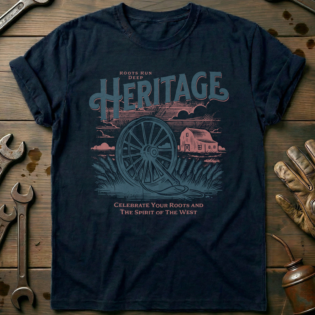 Navy - Rodeo Heritage - T-Shirt