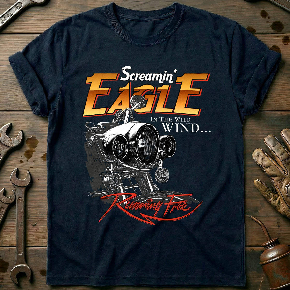 Navy - Screamin Eagle T-Shirt