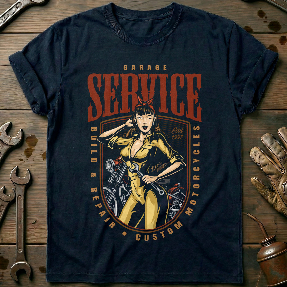 Navy - service girl vintage T Shirt