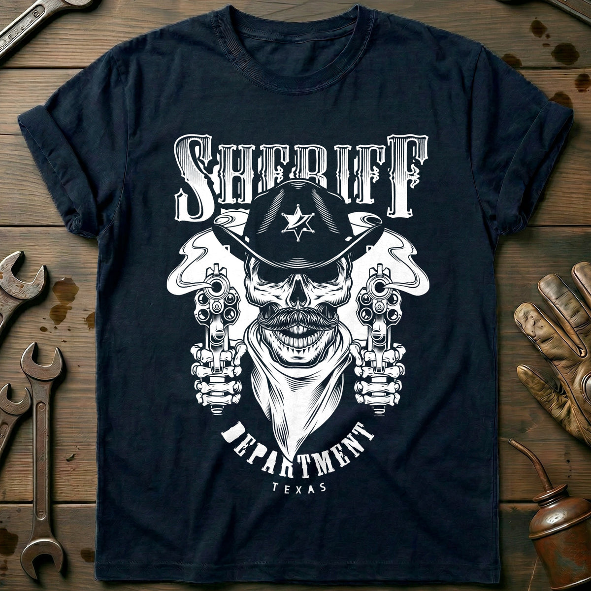 Navy - Cowboy Sheriff T-Shirt
