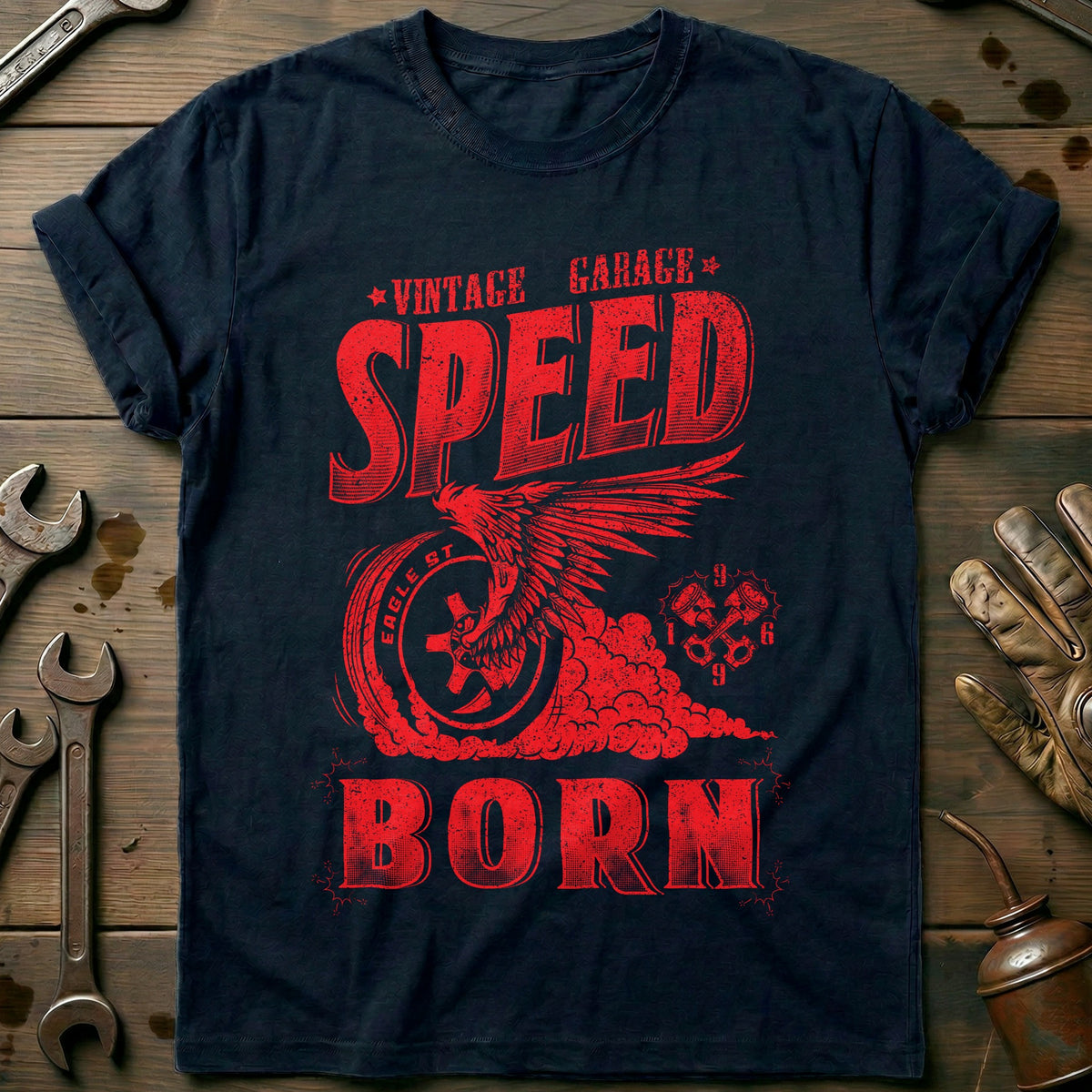 Navy - Speed Born T-Shirt