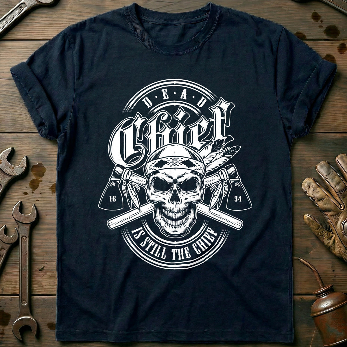 Navy - Still Chief - T-Shirt