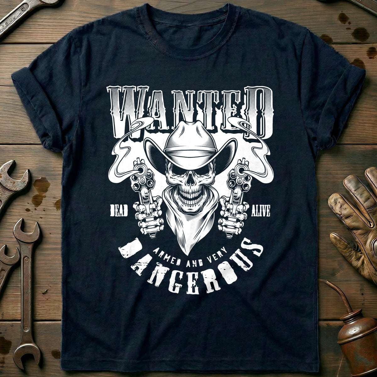 Navy - Wanted Dangerous T-Shirt