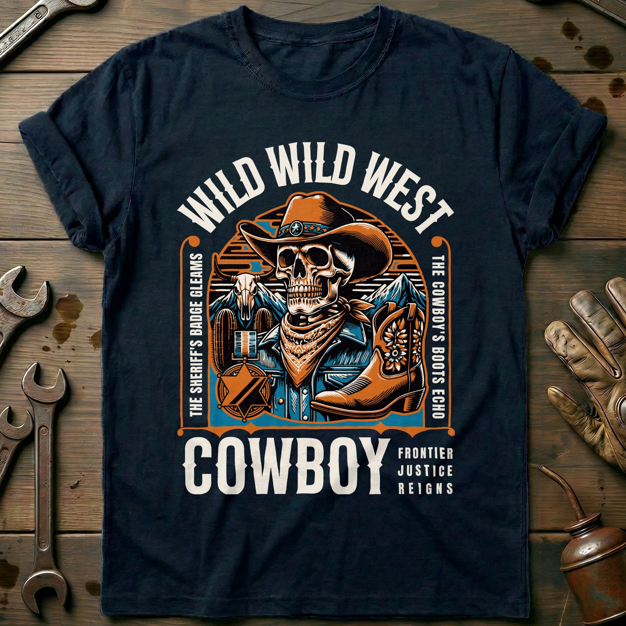Navy - Wild Wild West T-Shirt