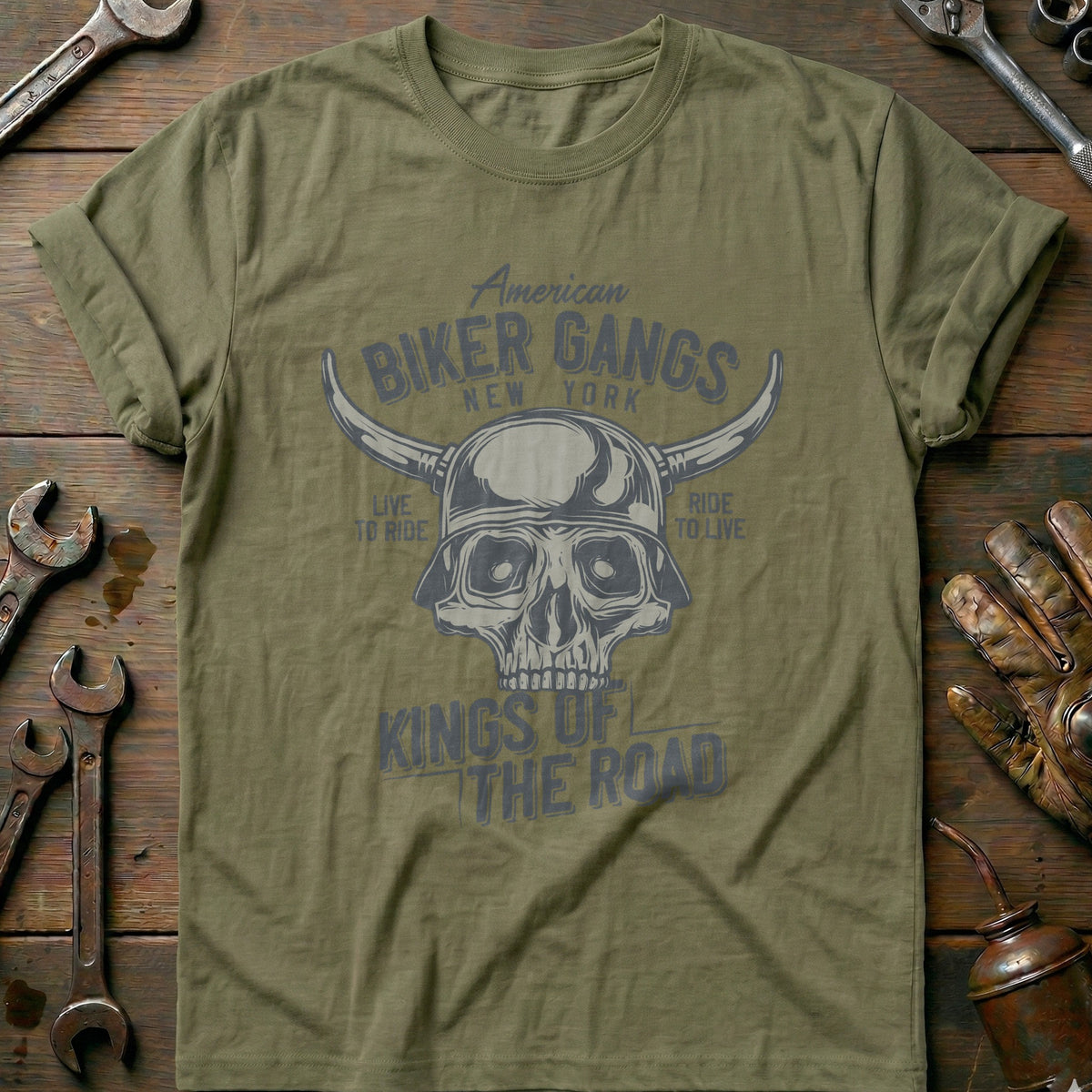 Olive - American Biker - T-Shirt