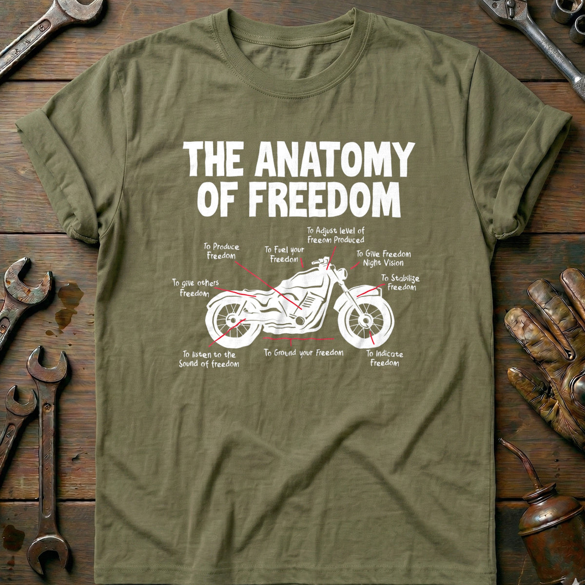 Olive - Anatomy of Freedom 23 T Shirt