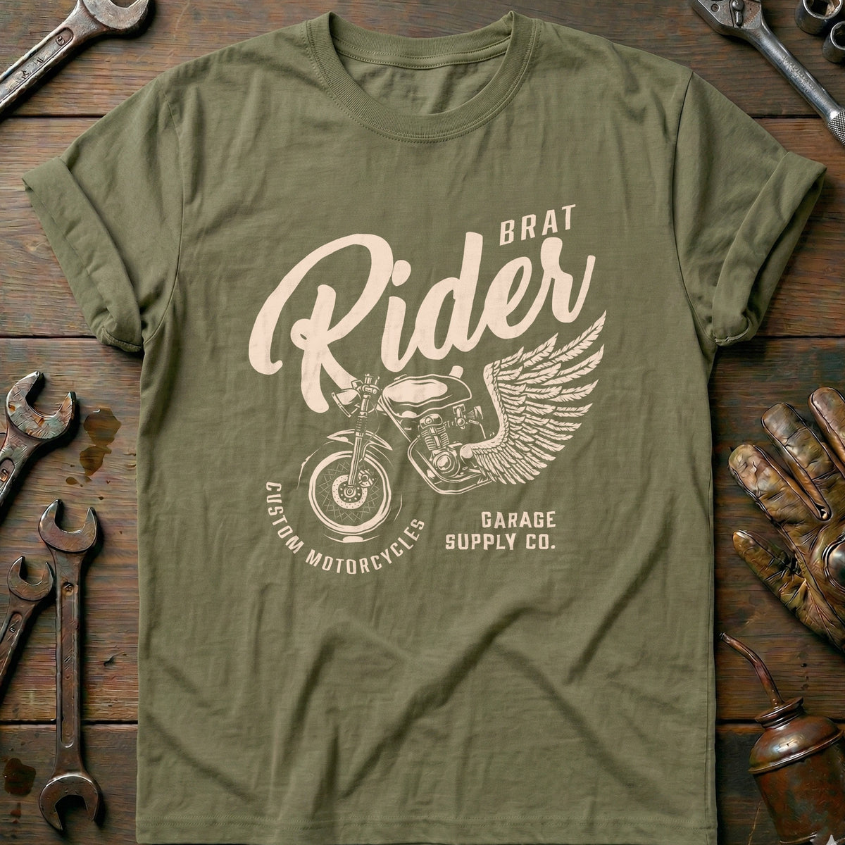 Olive - Brat Rider Custom T-Shirt