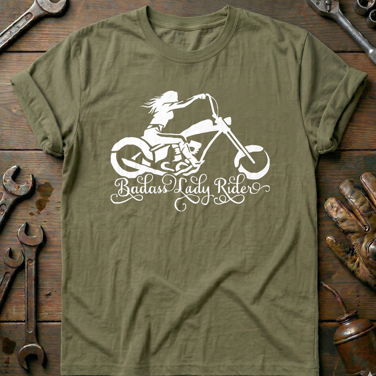 Olive - Badass Lady 3 T Shirt