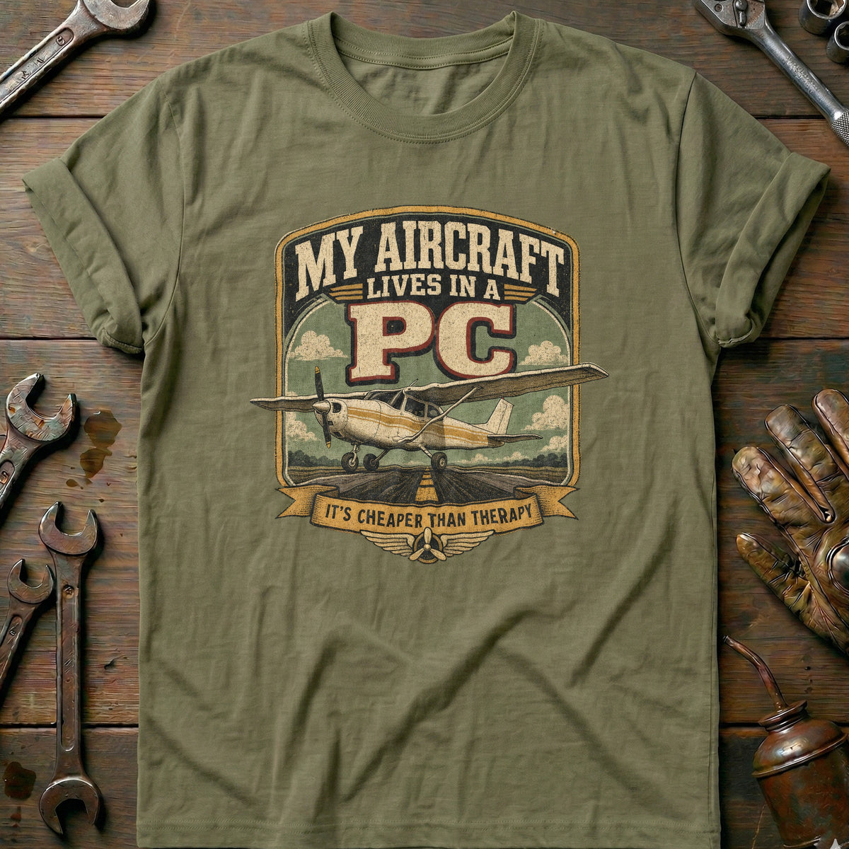 Olive - Cheaper Than Therapy T Shirt