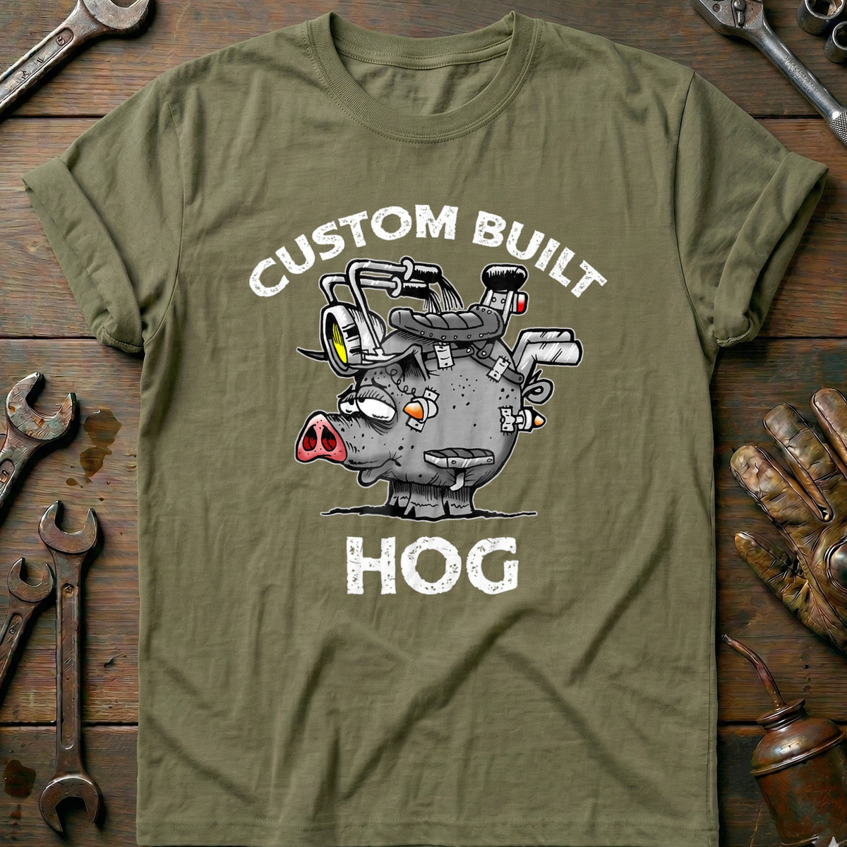 Olive - Custom Built Hog T-Shirt