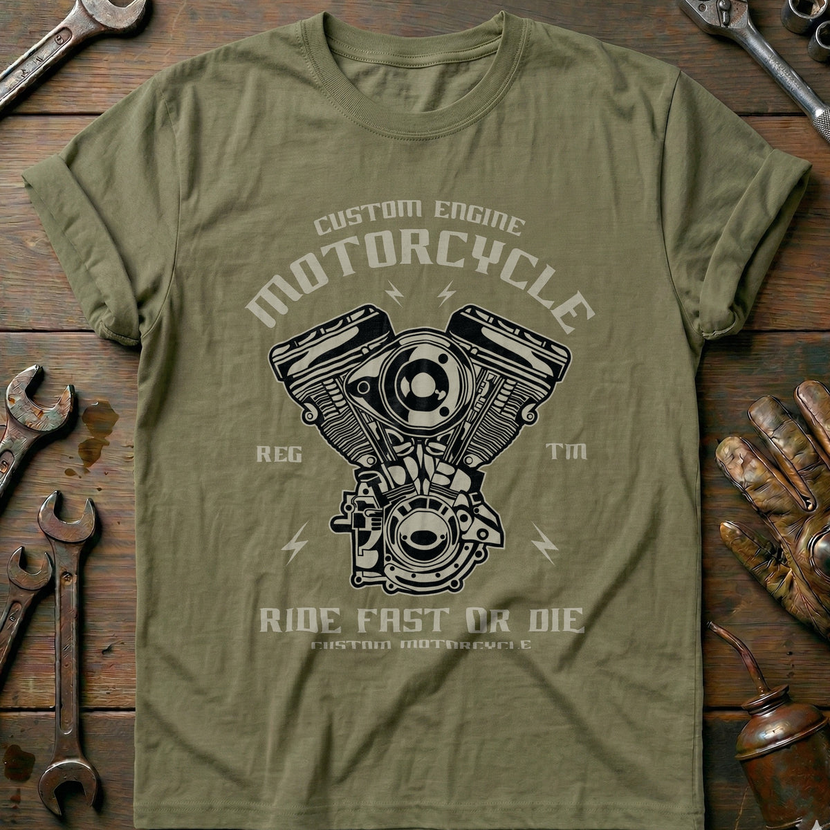 Olive - Custom Engine 232 T Shirt