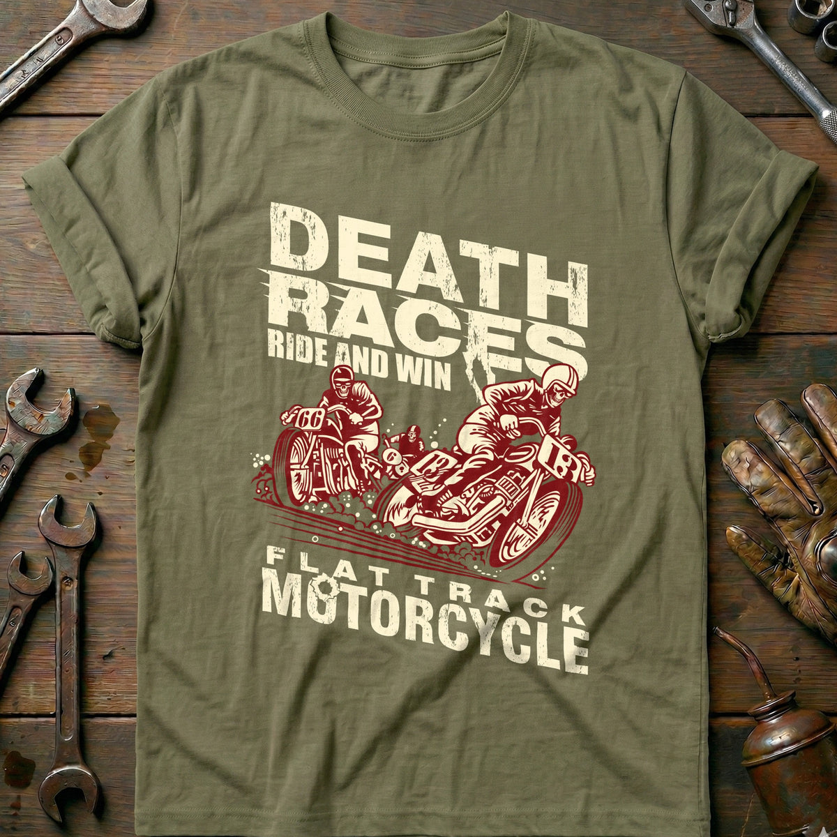 Olive - Death Races T-Shirt