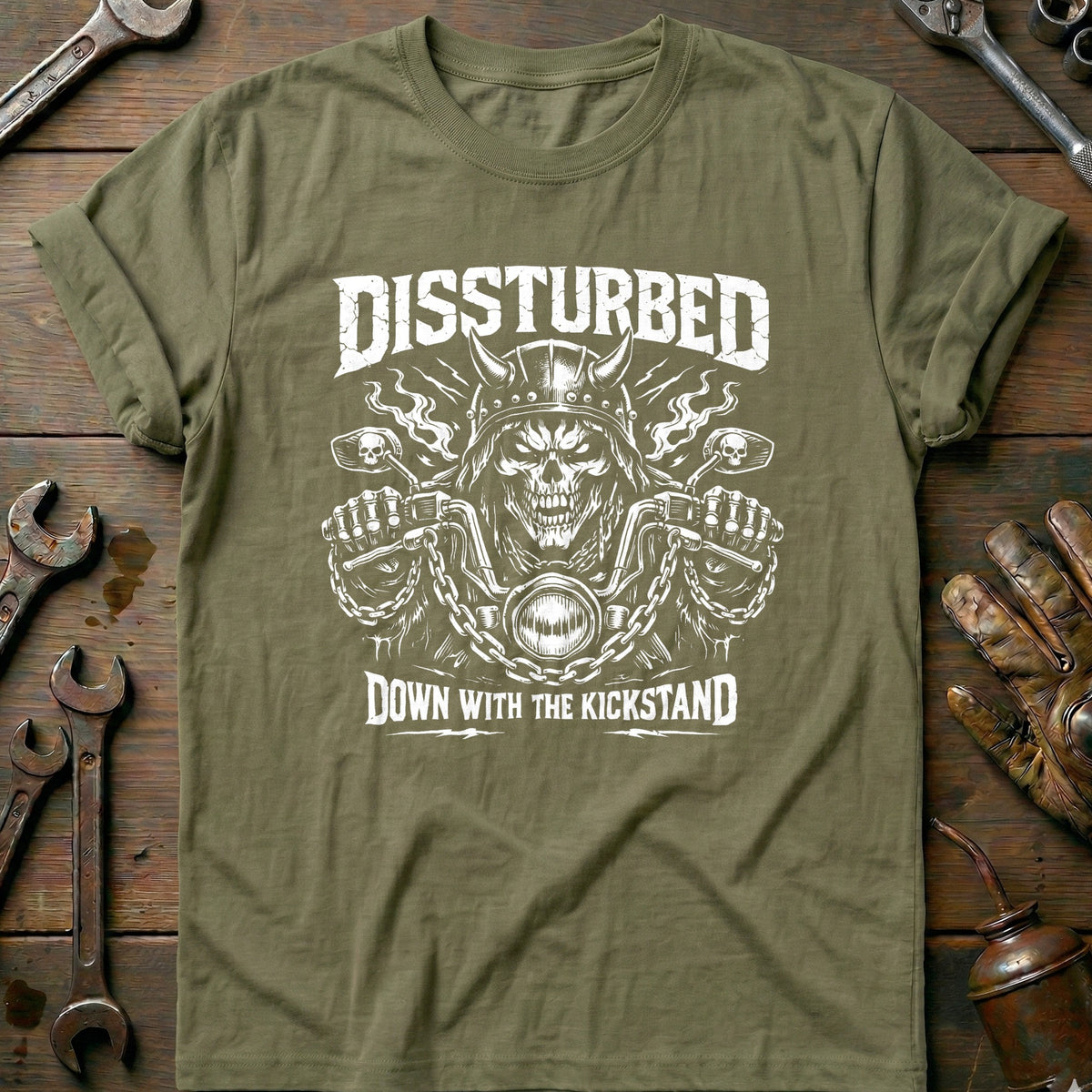 Olive - DISSTURBED 026 T Shirt