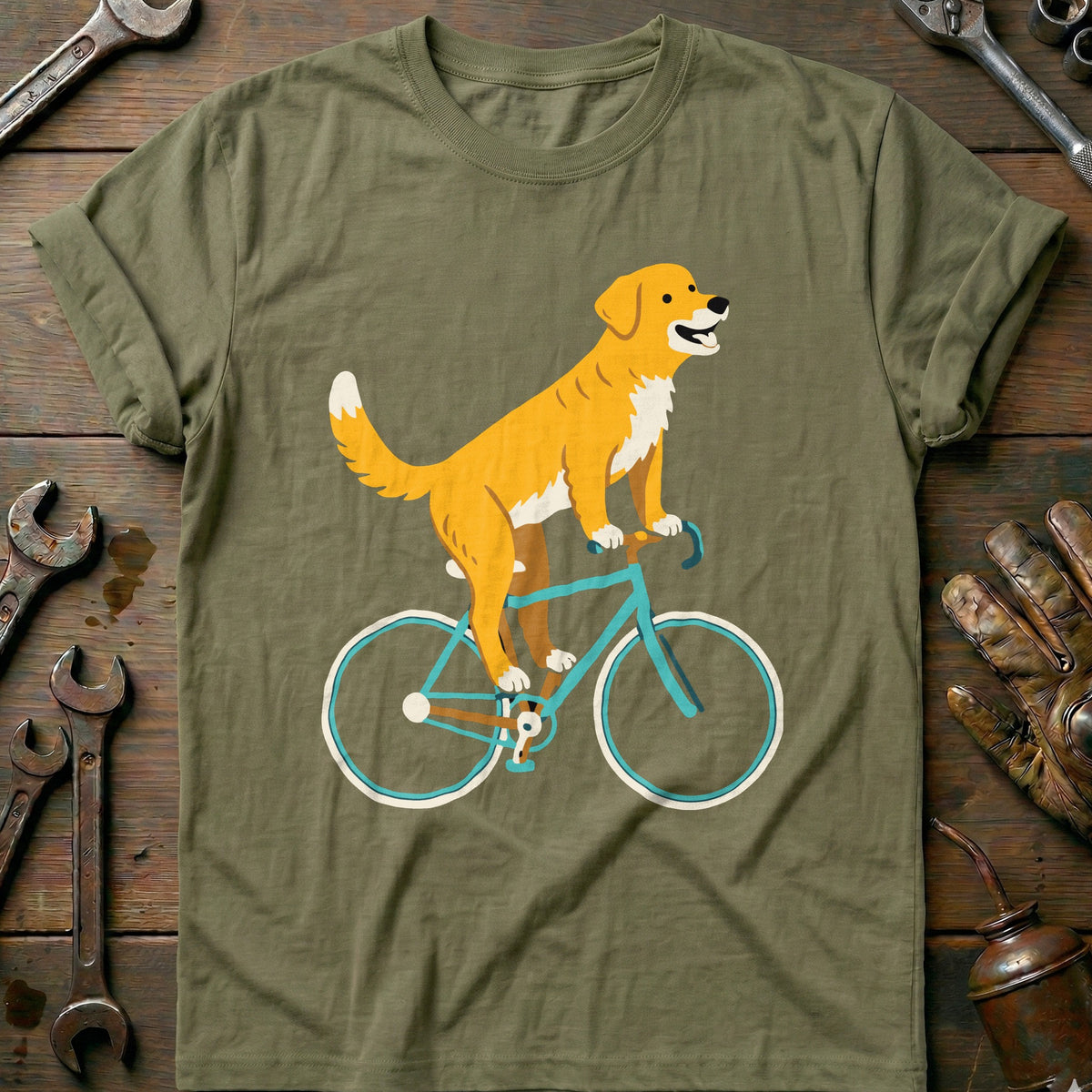 Olive - Dog Biker 33 T Shirt