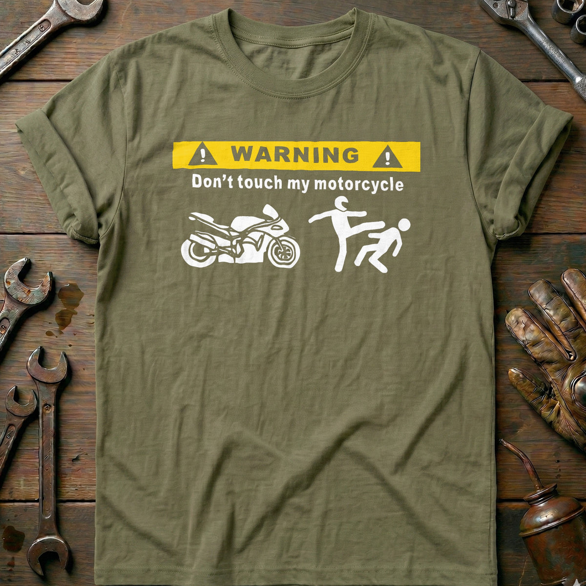 Olive - Dont Touch My Bike 45 T Shirt