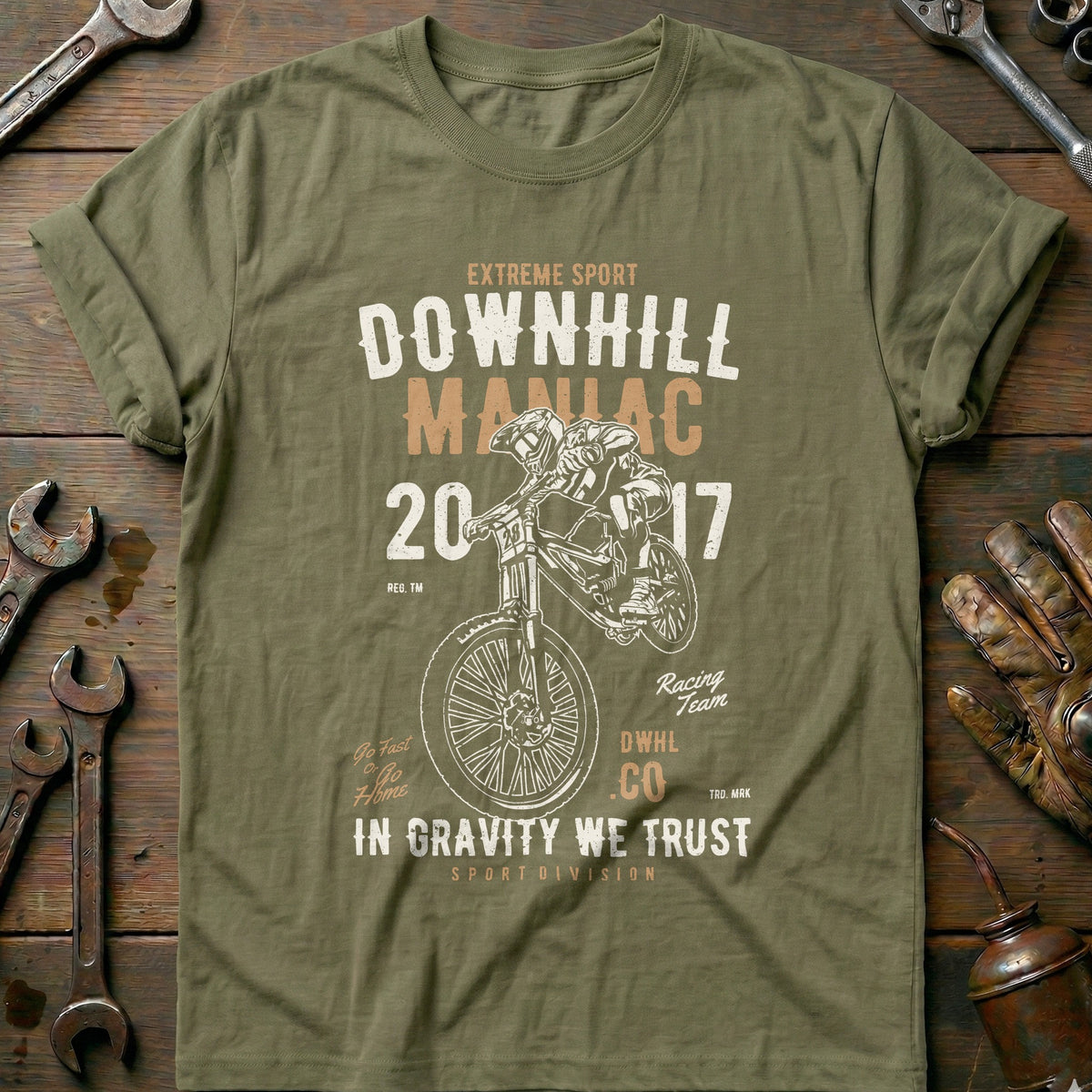 Olive - Downhill Maniac T Shirt