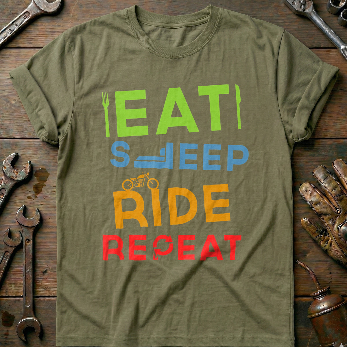 Olive - Eat Sleep Ride 22 T Shirt