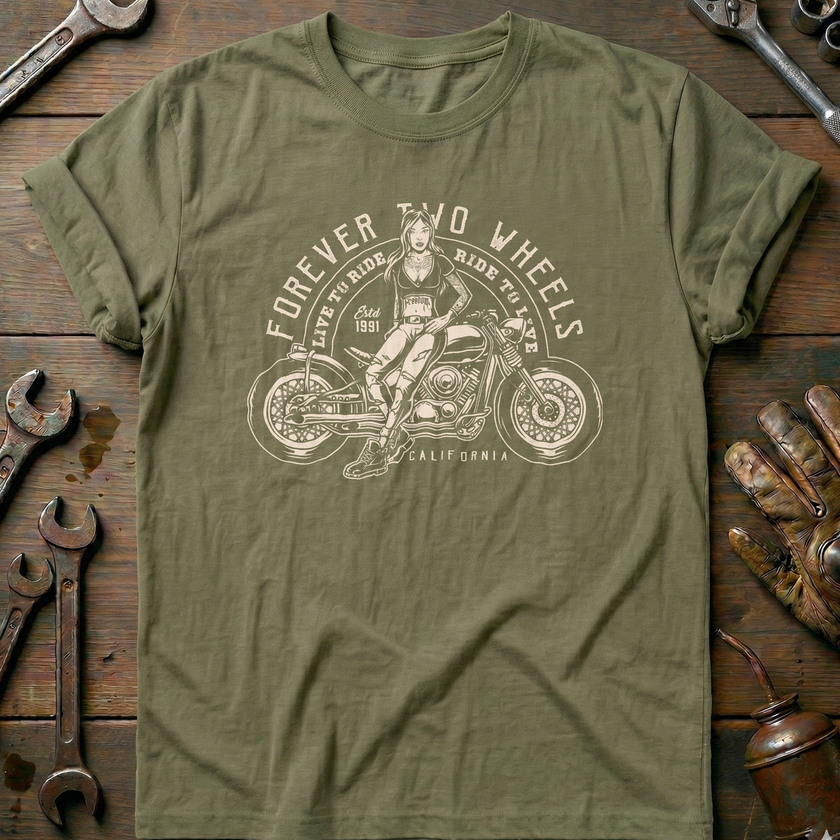 Olive - Forever Wheels T-Shirt