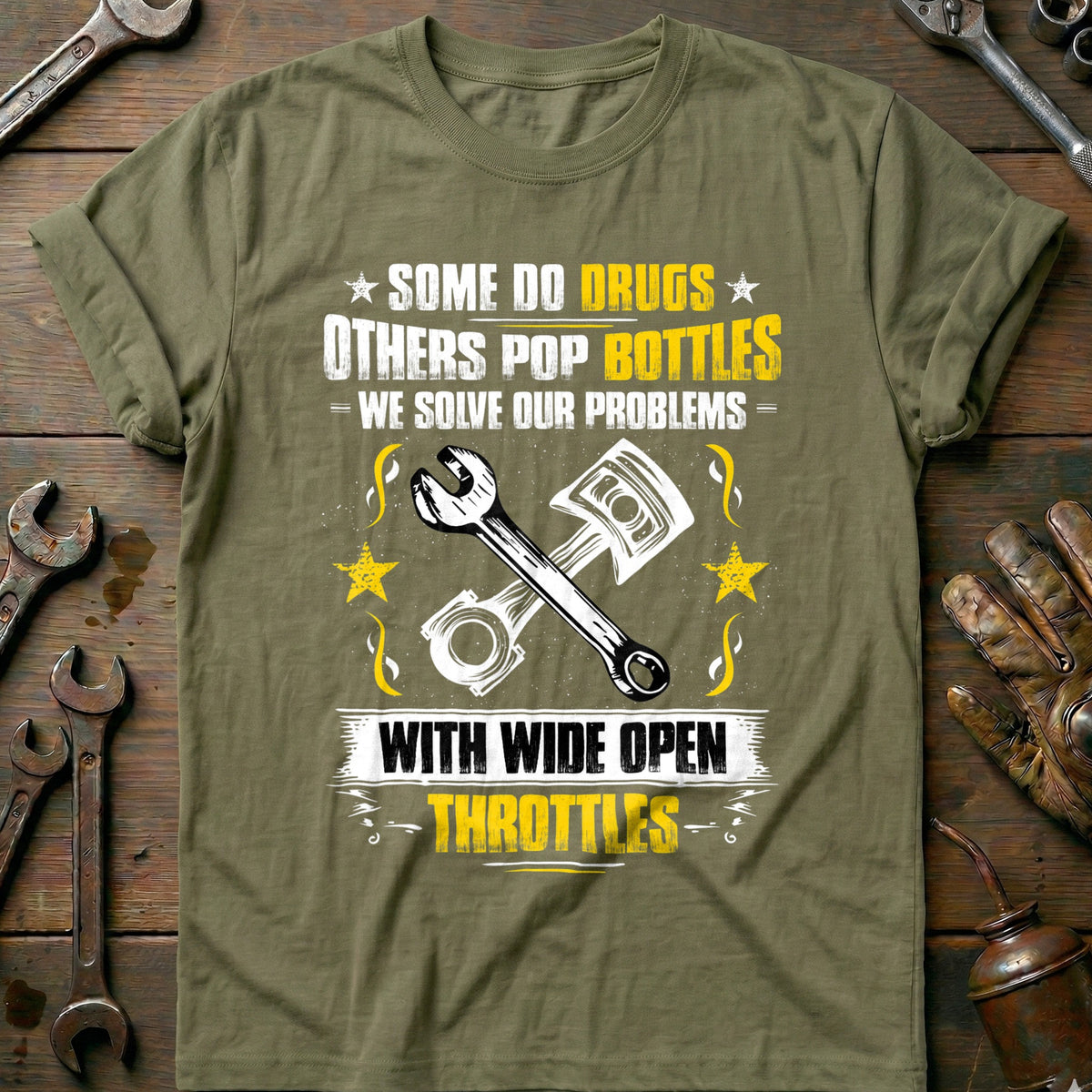 Olive - Solve Problems T-Shirt