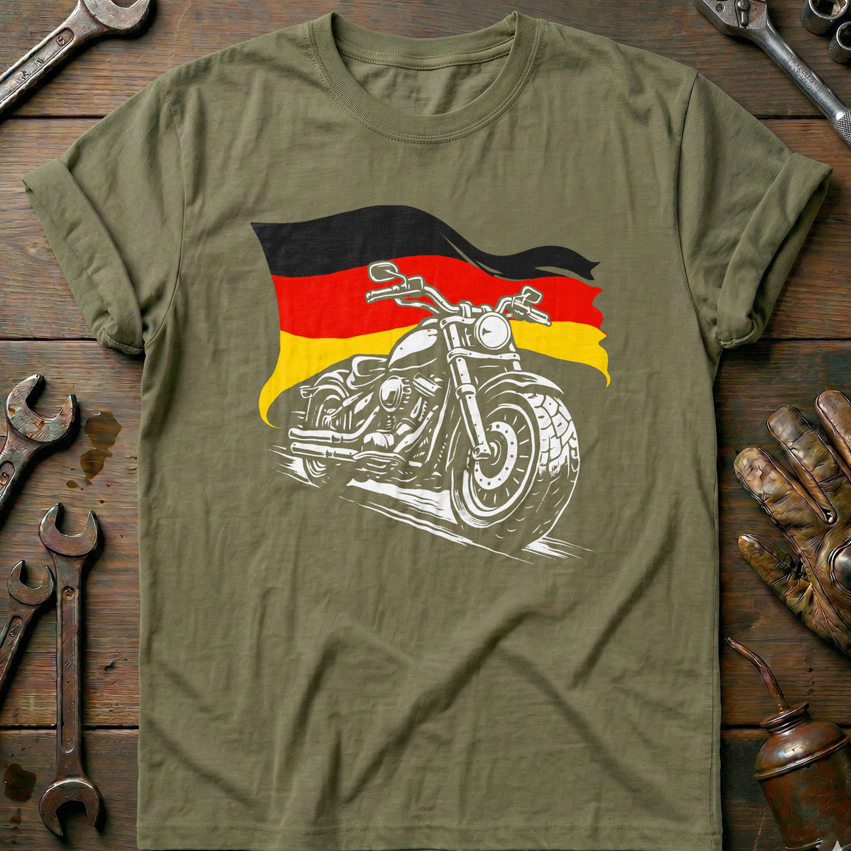 Olive - GERMANY BIKER 026 T Shirt
