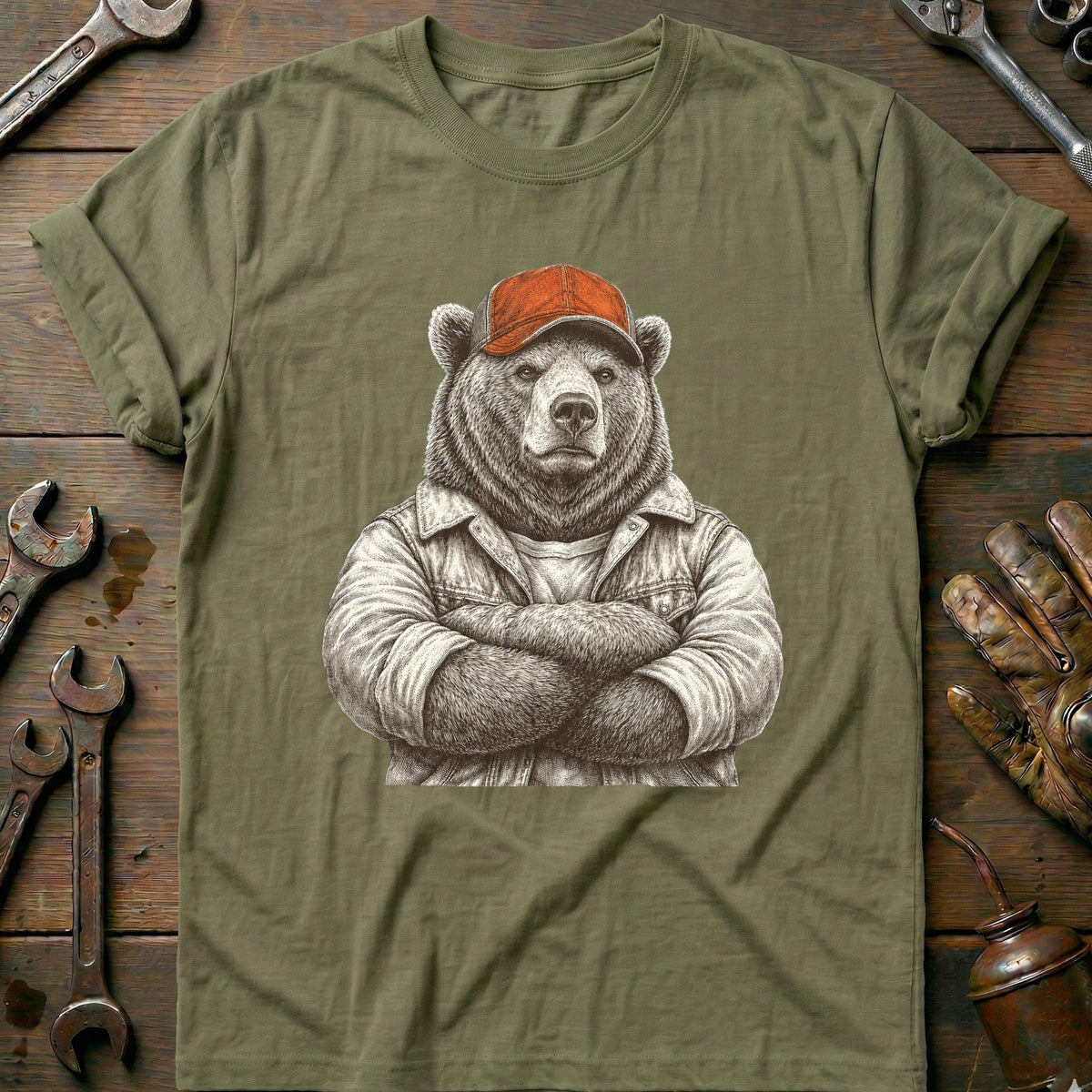 Olive - Grizzly Garage T-Shirt