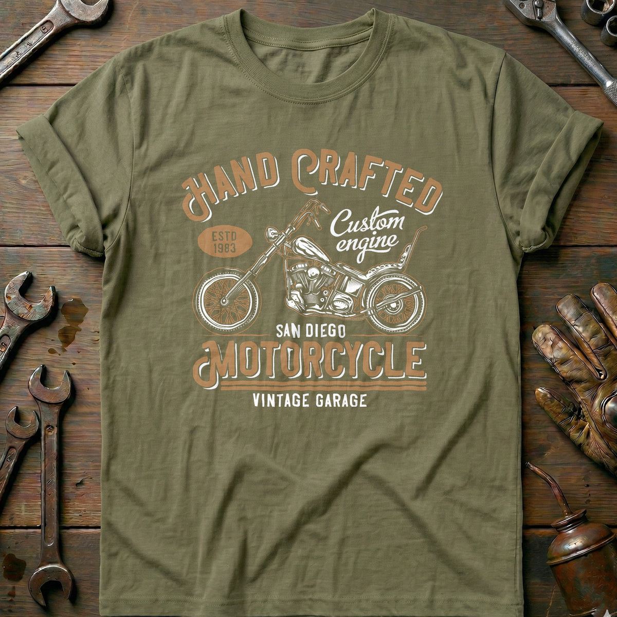 Olive - Hand Crafted T-Shirt