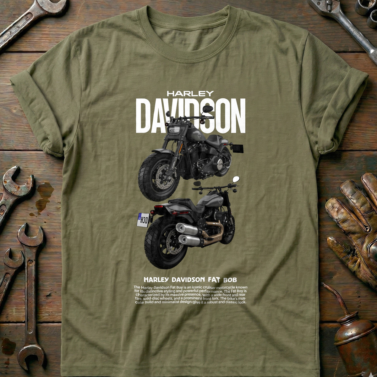 Olive - HARLEY D 1 T Shirt