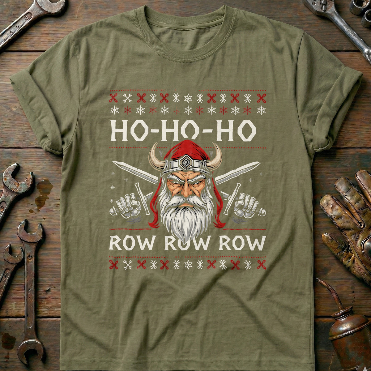 Olive - HO-HO-HO-ROW-ROW-ROW T Shirt