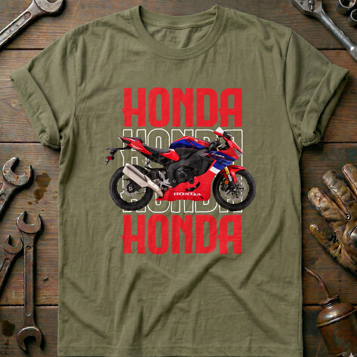 Olive - HONDA CBR 1000 RED 028 T Shirt