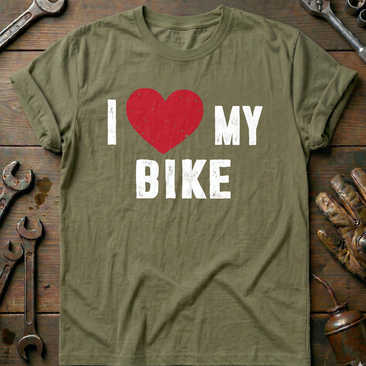 Olive - I LOVE MY BIKE 028 T Shirt