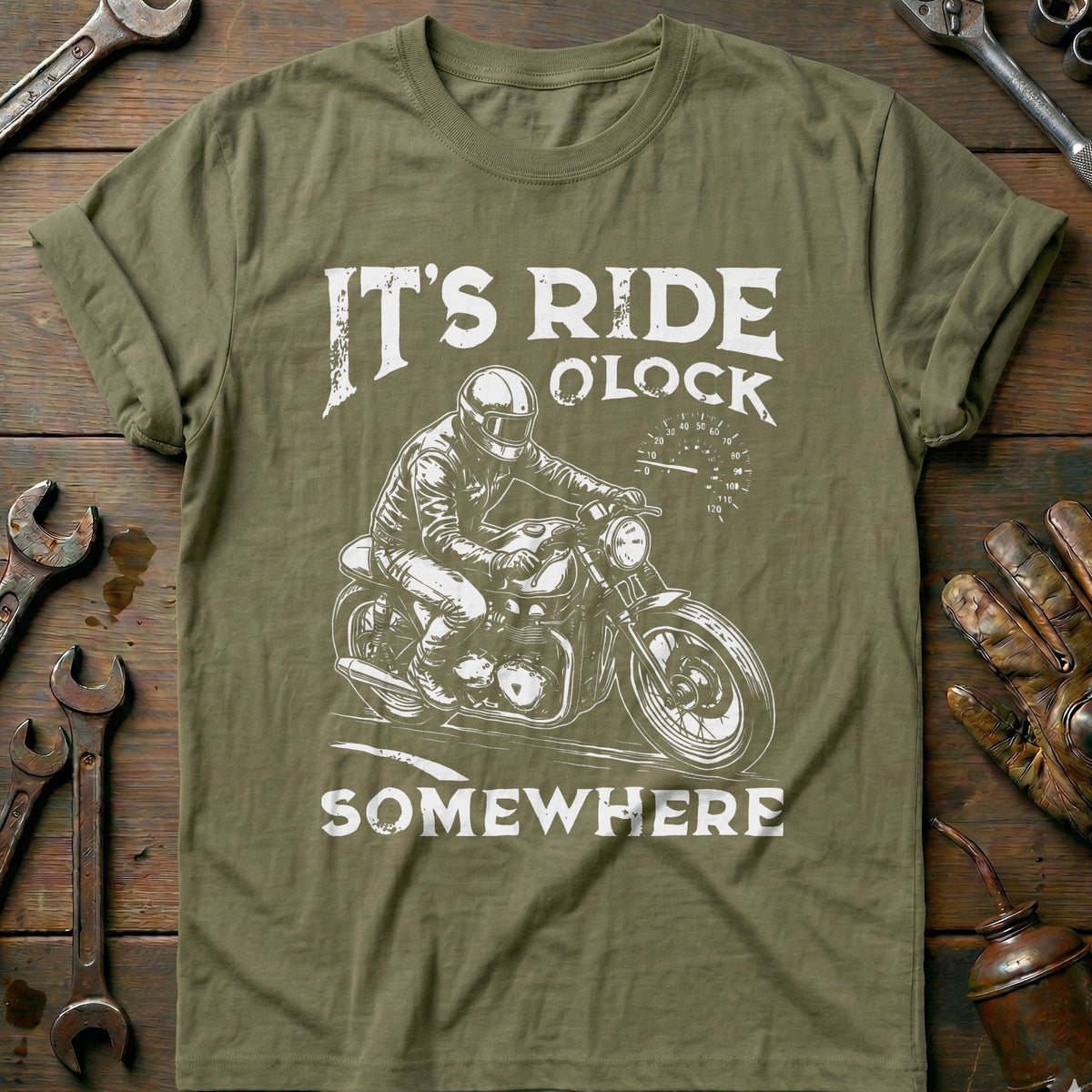 Olive - Its Ride Oclock 4 T Shirt