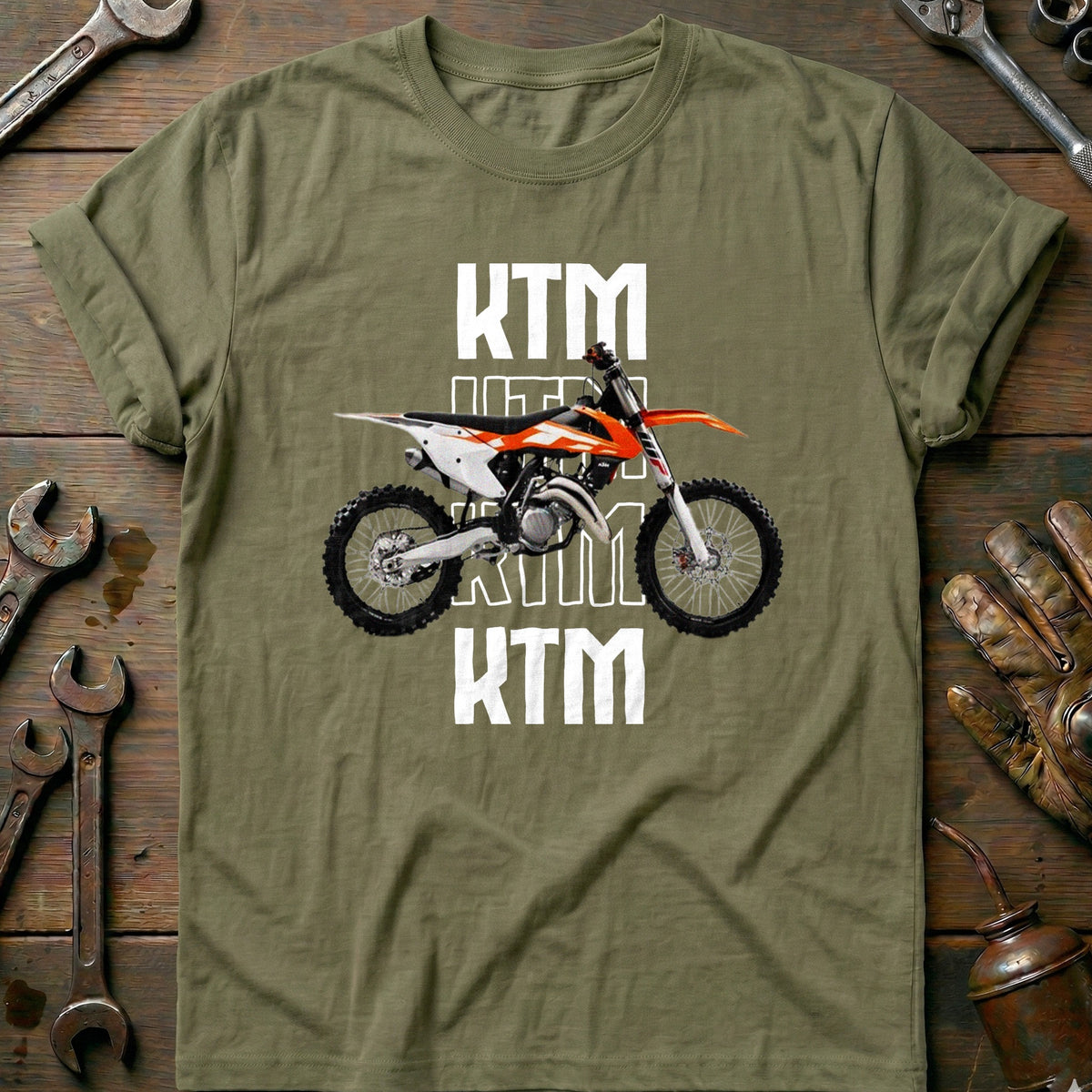 Olive - KTM MOTOCROS WHITE 028 T Shirt