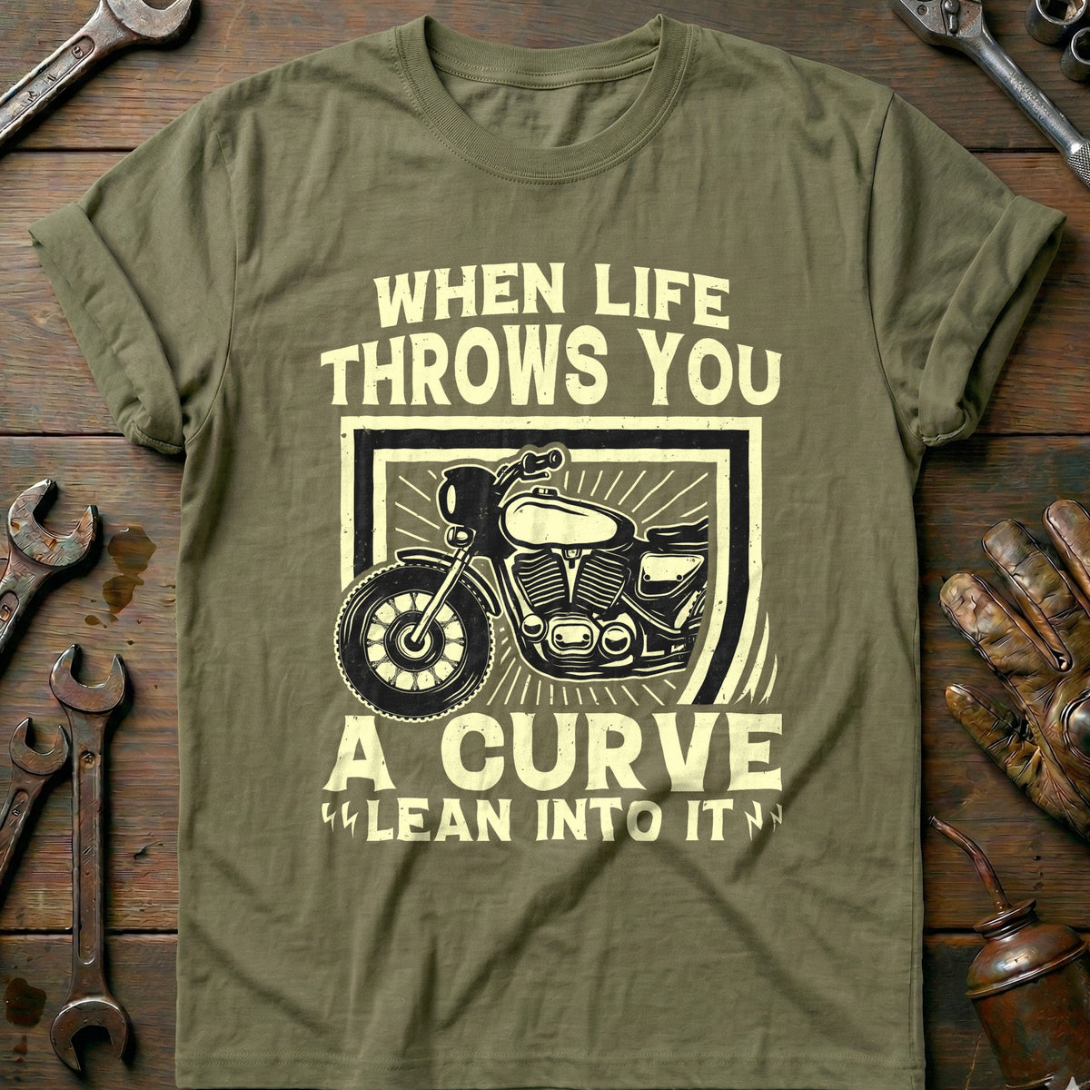 Olive - Lean Into It 2 T-Shirt