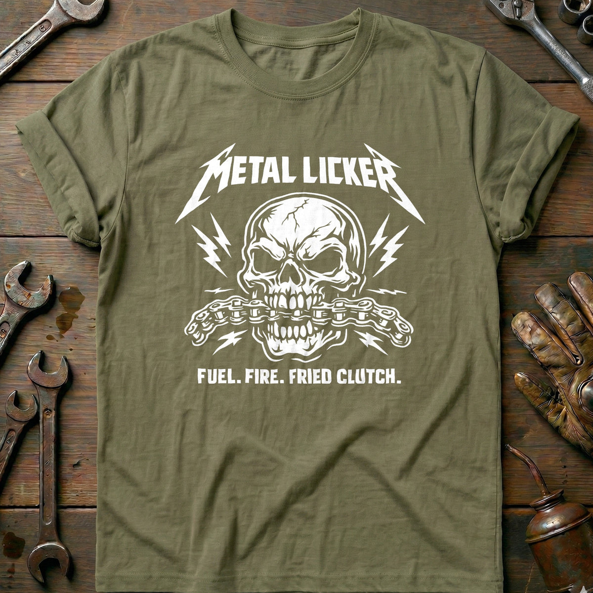 Olive - METALLICKER 026 T Shirt
