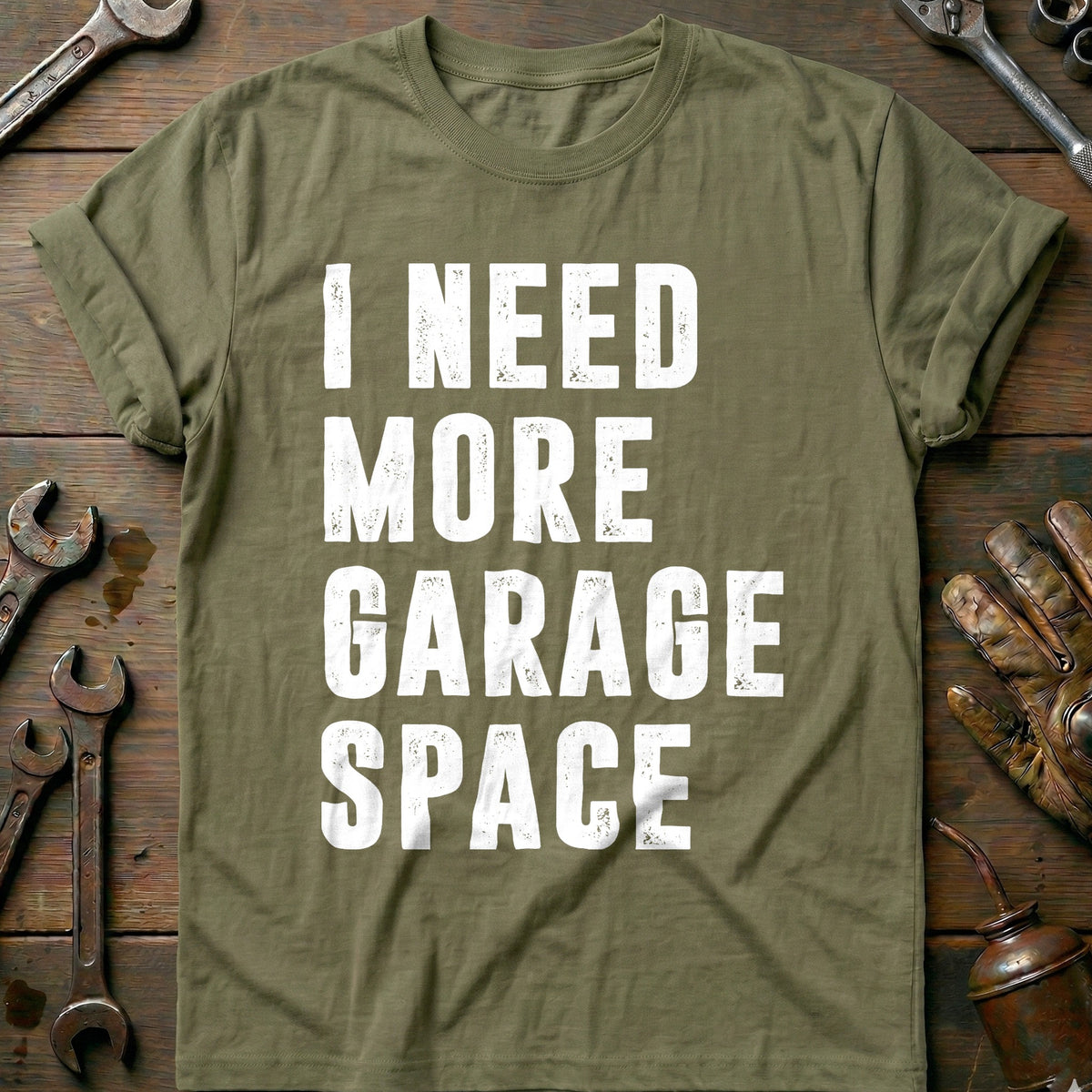 Olive - MORE GARAGE SPACE 026 T Shirt