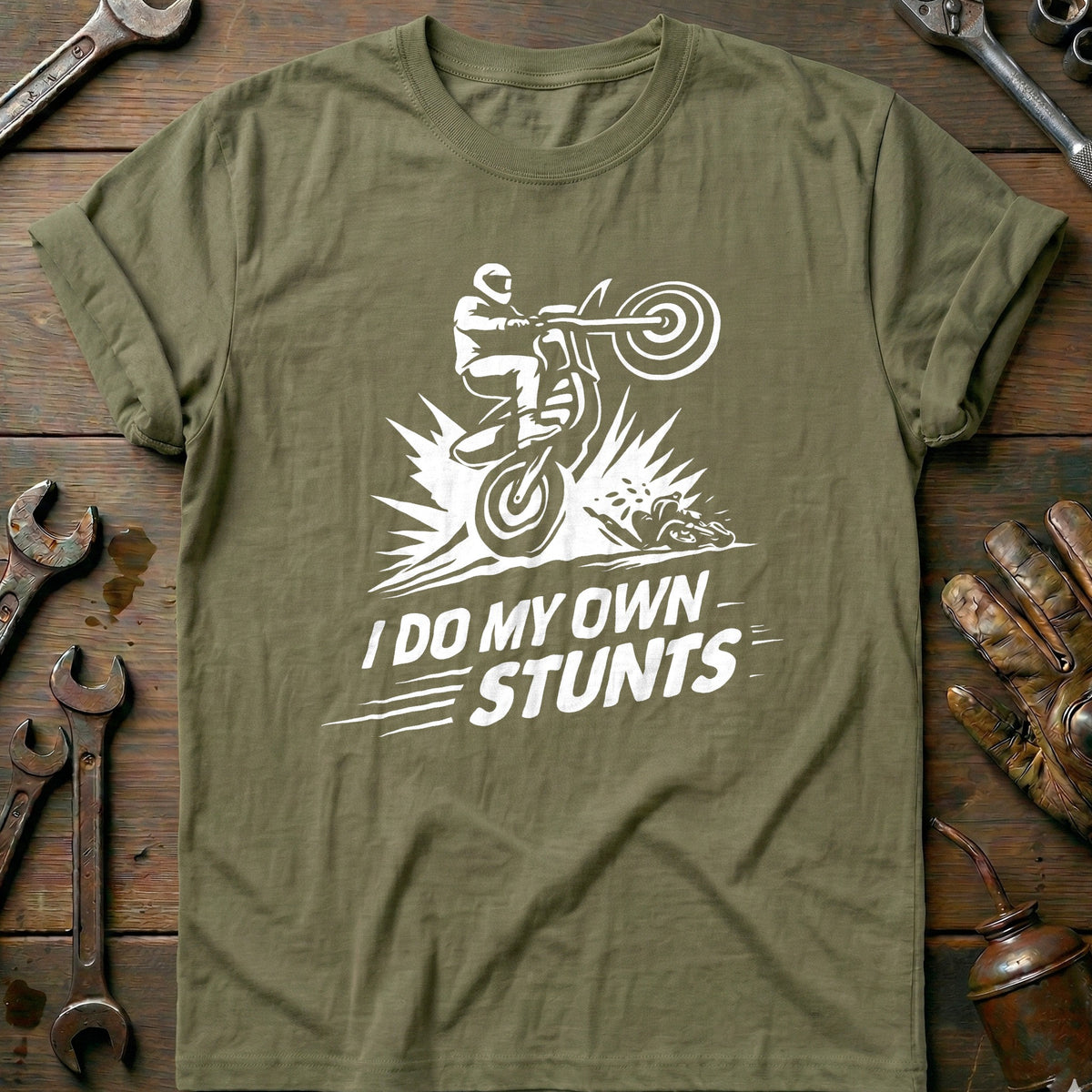 Olive - MY OWN STUNTS 026 T Shirt