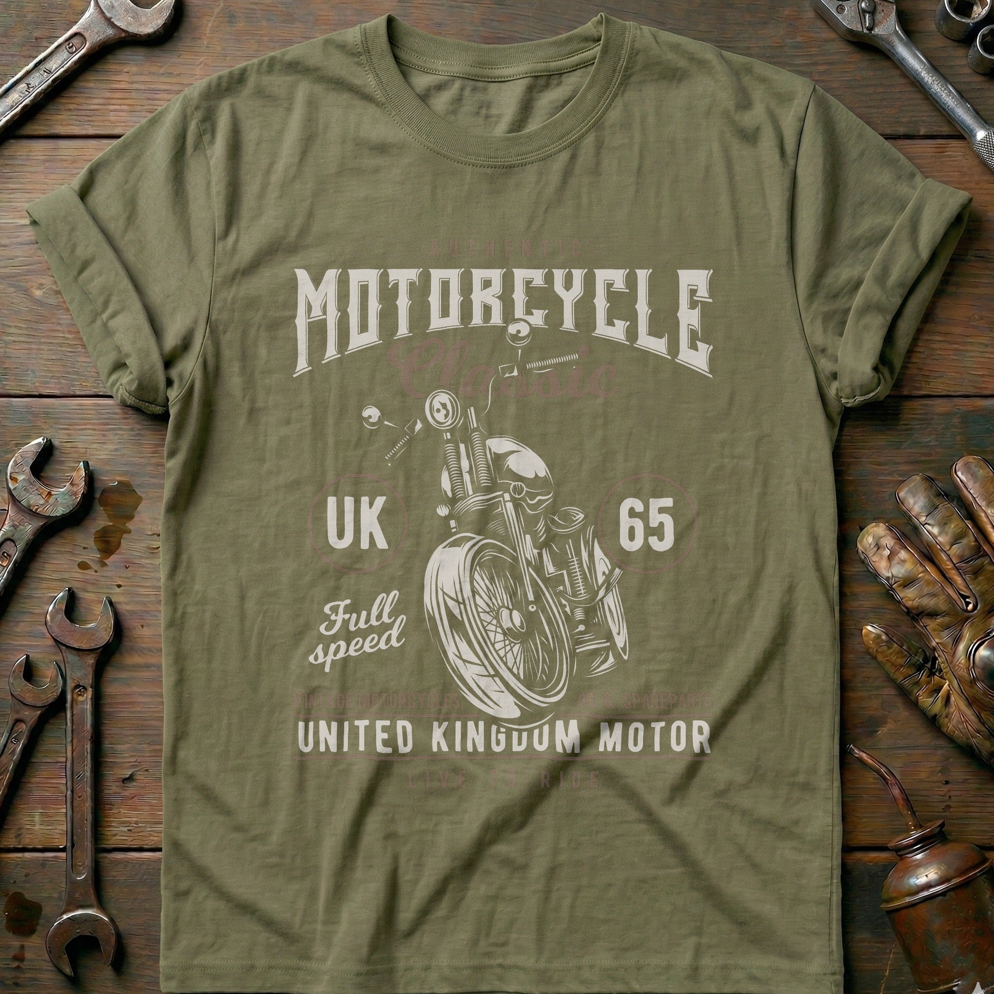 Olive - UK Motorcycle T-Shirt