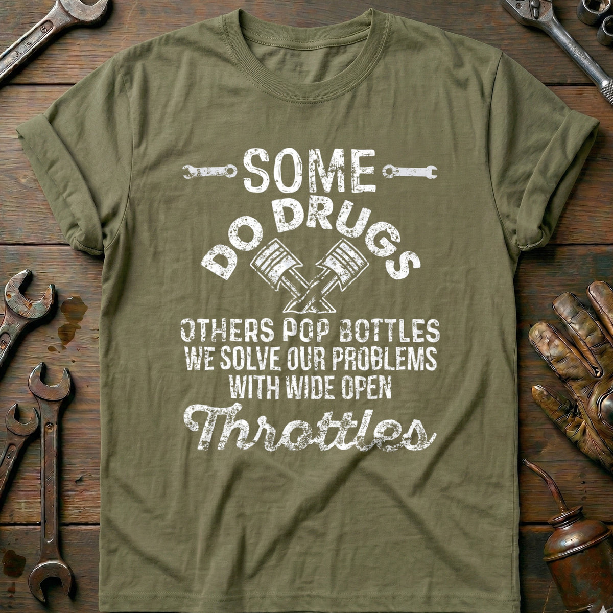 Olive - Motorcycle Hero - T-Shirt