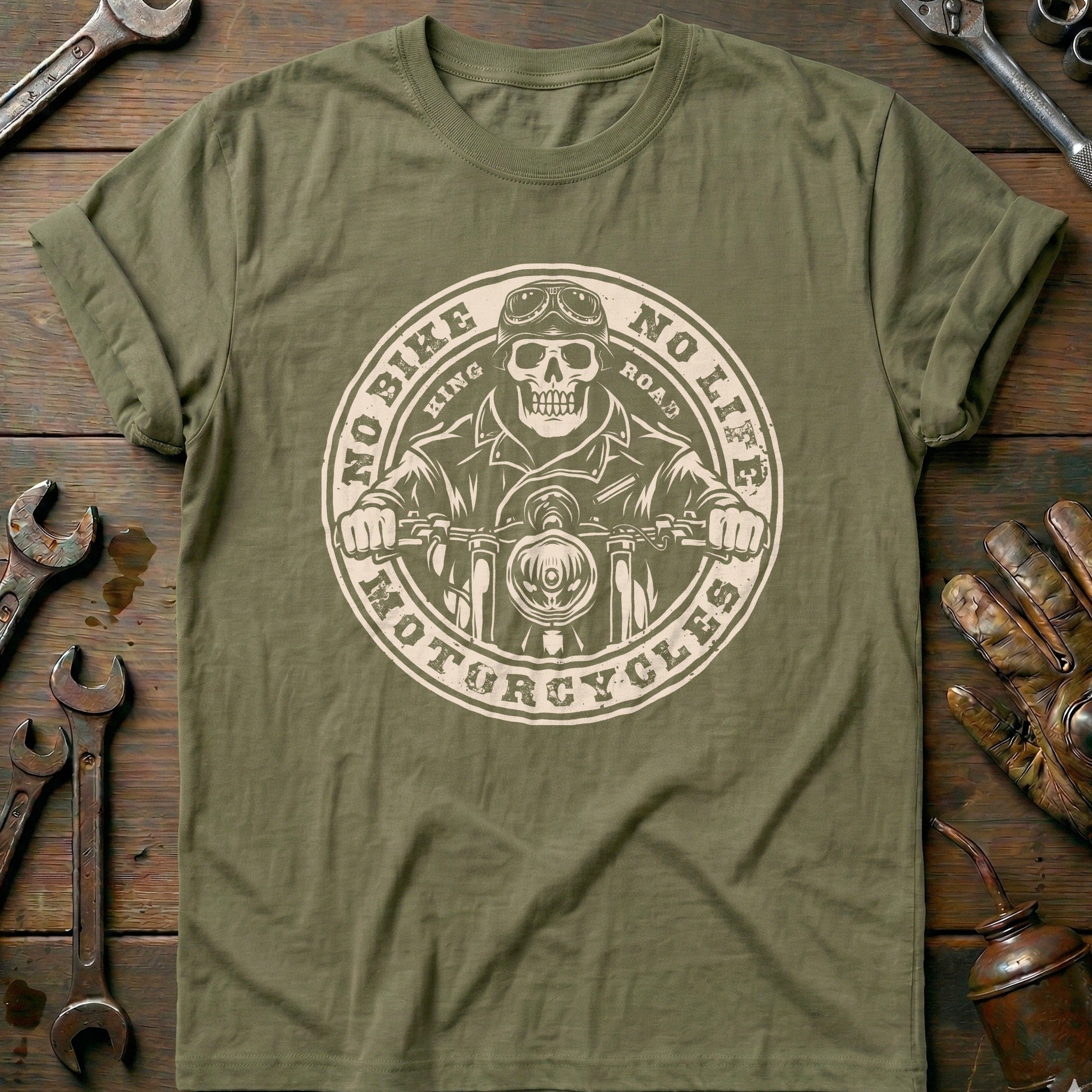 Olive - No Bike No Life T-Shirt