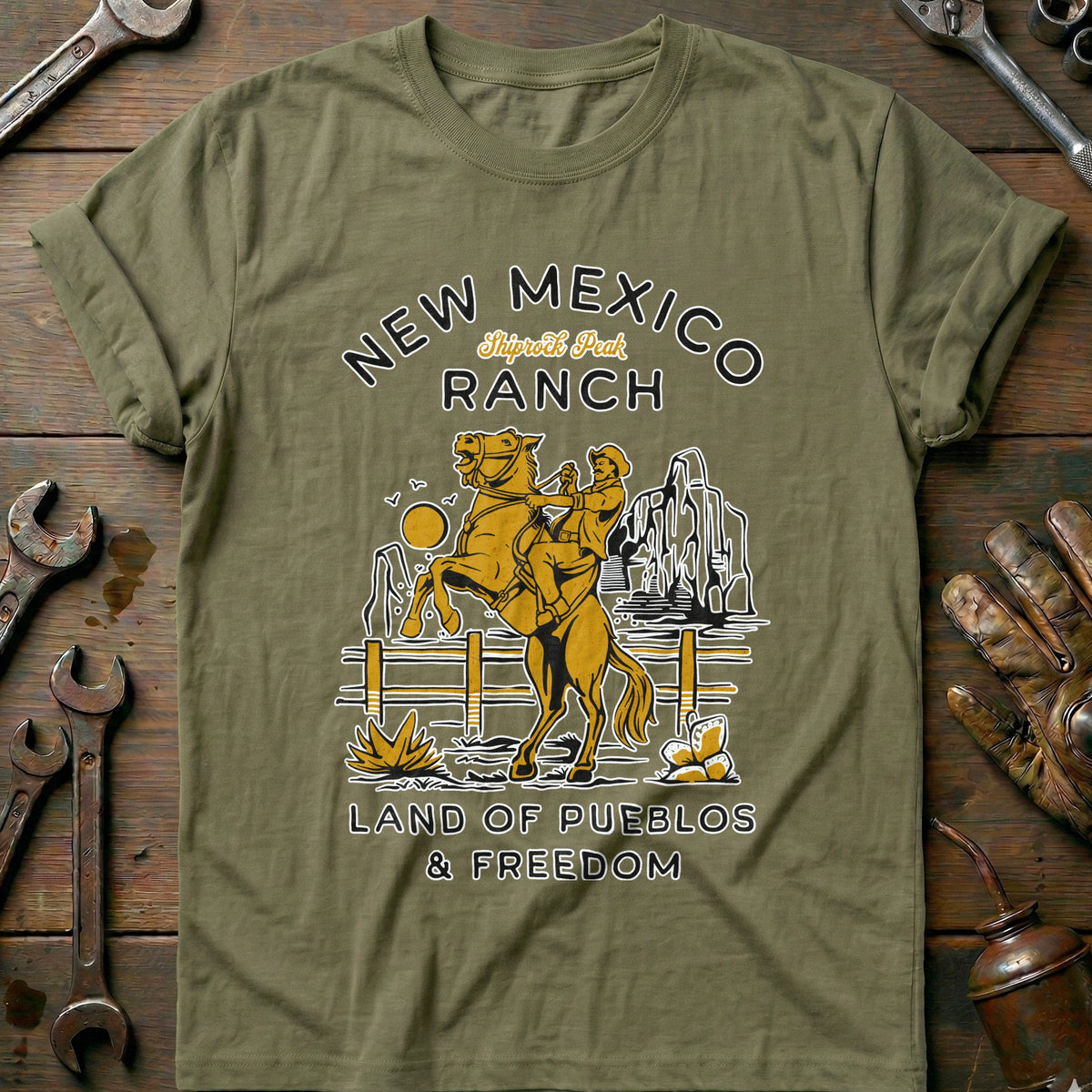 Olive - New Mexico Ranch T-Shirt