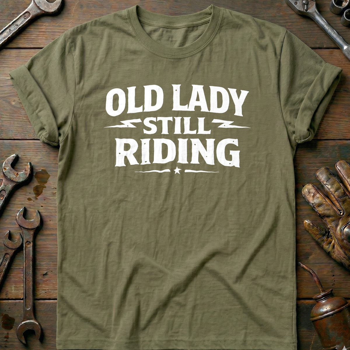 Olive - OLD LADY STILL RIDING 026 T Shirt