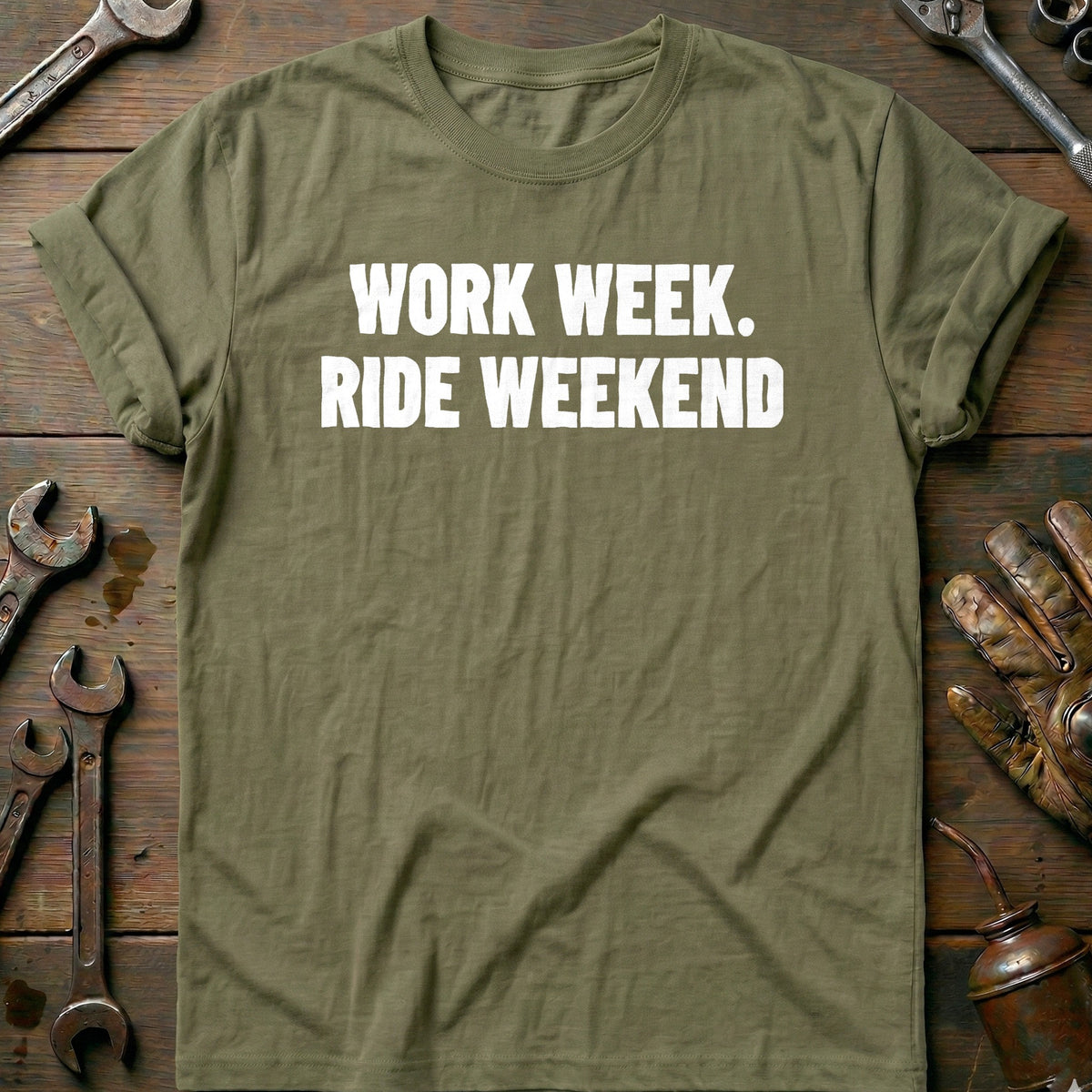 Olive - RIDE WEEKEND 026 T Shirt