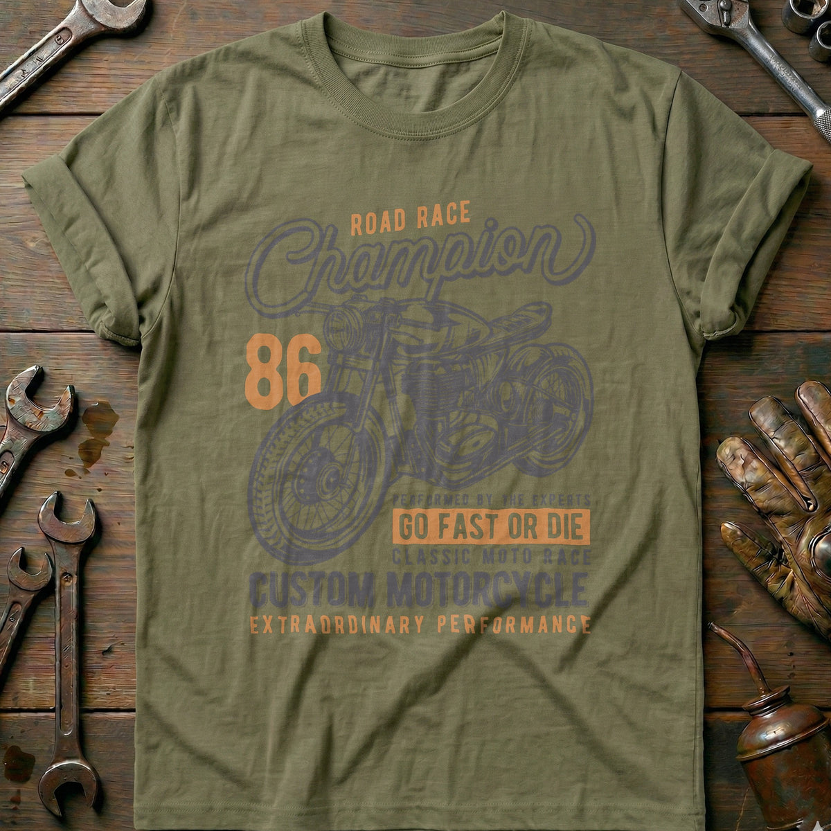 Olive - Road Race T-Shirt
