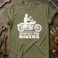 Olive - Respect For Bikers 2 T Shirt