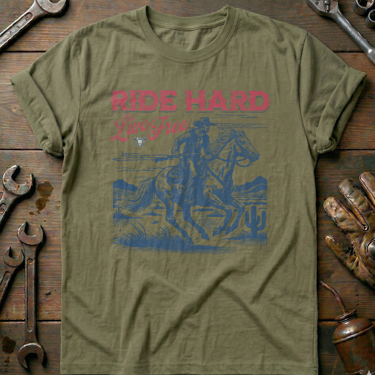 Olive - Ride Hard - Live T-Shirt